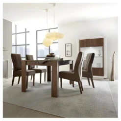 Vitrine 2 Portes Blanc/Chêne Foncé - RIMINI 7 Vitrine 2 Portes Blanc/Chêne Foncé - RIMINI -Pas Cher Mobiliora Magasin vitrine 14341049