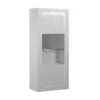 Vitrine 1 Porte Laqué Blanc à LEDs - MARKS -Pas Cher Mobiliora Magasin vitrine 17626023