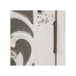 Vitrine 2 Portes 2 Tiroirs Verre/Bois Blanc - BYSHA -Pas Cher Mobiliora Magasin vitrine 17626069