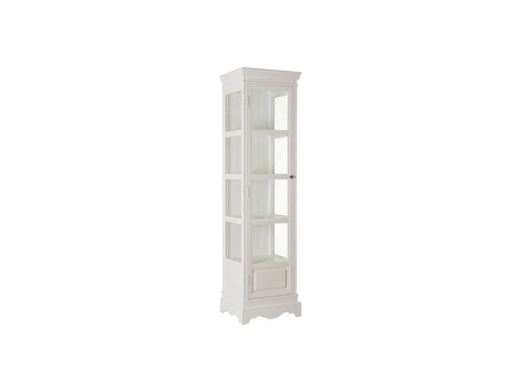 Vitrine 5 Niches Bois/Verre Blanc - CHANTALE 3 Vitrine 5 Niches Bois/Verre Blanc - CHANTALE