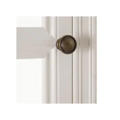 Vitrine 5 Niches Bois/Verre Blanc - CHANTALE 13 Vitrine 5 Niches Bois/Verre Blanc - CHANTALE -Pas Cher Mobiliora Magasin vitrine 17626093