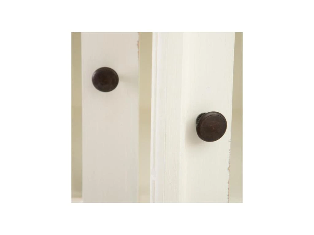 Vitrine 2 Portes Bois Blanc Cassé - UWAZI 6 Vitrine 2 Portes Bois Blanc Cassé - UWAZI – Image 4