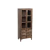 Vitrine 2 Portes 6 Tiroirs Bois/Jute - JUPA -Pas Cher Mobiliora Magasin vitrine 17635975
