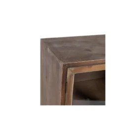 Vitrine 2 Portes 6 Tiroirs Bois/Jute - JUPA 11 Vitrine 2 Portes 6 Tiroirs Bois/Jute - JUPA -Pas Cher Mobiliora Magasin vitrine 17635981