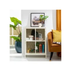 Petite Vitrine 1 Porte Dessins Géométriques Blanc/Métal - HEXA 10 Petite Vitrine 1 Porte Dessins Géométriques Blanc/Métal - HEXA -Pas Cher Mobiliora Magasin vitrine 17786523