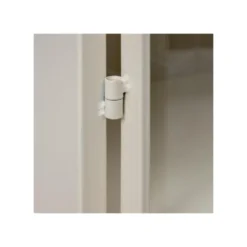 Petite Vitrine 1 Porte Dessins Géométriques Blanc/Métal - HEXA 13 Petite Vitrine 1 Porte Dessins Géométriques Blanc/Métal - HEXA -Pas Cher Mobiliora Magasin vitrine 17786529