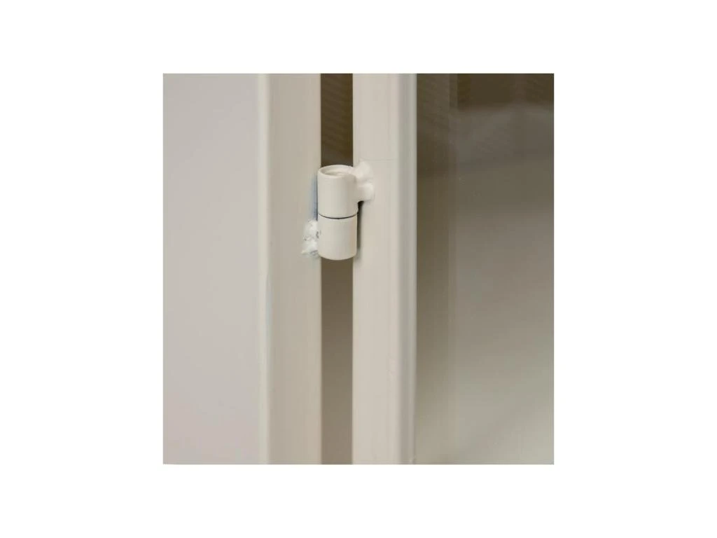 Petite Vitrine 1 Porte Dessins Géométriques Blanc/Métal - HEXA 8 Petite Vitrine 1 Porte Dessins Géométriques Blanc/Métal - HEXA – Image 6