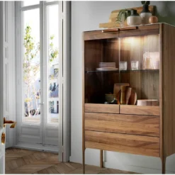 Vitrine De Noyer 3075 ANGEL CERDA 14 Vitrine De Noyer 3075 ANGEL CERDA -Pas Cher Mobiliora Magasin vitrine 18427333