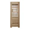 Vitrine 2 Portes Chêne Blond - FRUITA - L 720 X L 47 X H 195 Cm -Pas Cher Mobiliora Magasin vitrine 19823409