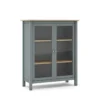 Vitrine 2 Portes Kaki/Bois - VOLCAN -Pas Cher Mobiliora Magasin vitrine 20939959