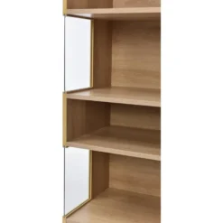 Vitrine Moderne Avec LED En 7 Couleurs Et 5 Compartiments - 180x52x40cm - Blanc -Pas Cher Mobiliora Magasin vitrine 21224097