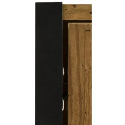 Élément Mural Avec 1 Porte Vitrée En Panneau De Partic. Chêne -Pas Cher Mobiliora Magasin vitrine 21676371