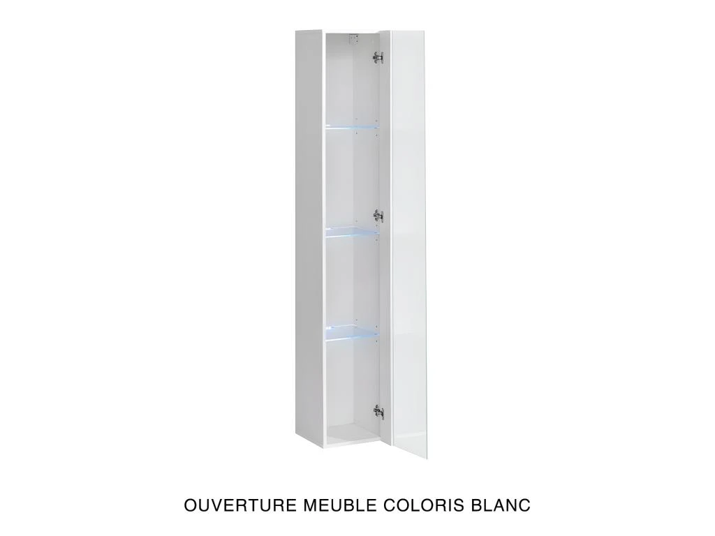 Vitrine Suspendue Noire Avec 1 Porte Vitrée Et éclairage LED Inclus. Collection SWITCH. 6 Vitrine Suspendue Noire Avec 1 Porte Vitrée Et éclairage LED Inclus. Collection SWITCH. – Image 4