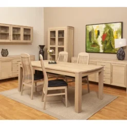 Veneto Vitrine Suspendue à 3 Portes Vitrées En Chêne Blanc Délavé. -Pas Cher Mobiliora Magasin vitrine 22152447