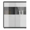 Scout Buffet 2 Portes Gris. -Pas Cher Mobiliora Magasin vitrine 22152469
