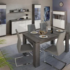 Scout Buffet 2 Portes Gris. -Pas Cher Mobiliora Magasin vitrine 22152479