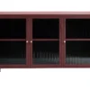 Bronco Buffet 3 Portes En Verre, Rouge. -Pas Cher Mobiliora Magasin vitrine 22152519