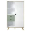 Adelaide Buffet 1 Porte, 2 Tiroirs, 3 Tablettes Blanc,vert. 2 Adelaide Buffet 1 Porte, 2 Tiroirs, 3 Tablettes Blanc,vert. -Pas Cher Mobiliora Magasin vitrine 22152751
