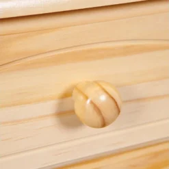 Toswa Vitrine 3 Portes, 2 Portes Vitrées, 3 Tiroirs, 2 Espaces Ouverts, Naturel. -Pas Cher Mobiliora Magasin vitrine 22743977